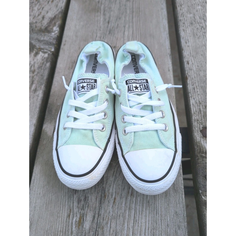 Converse Chuck Taylor All Star Shoreline Slipon Mint Green Womens Sz 8 549715F